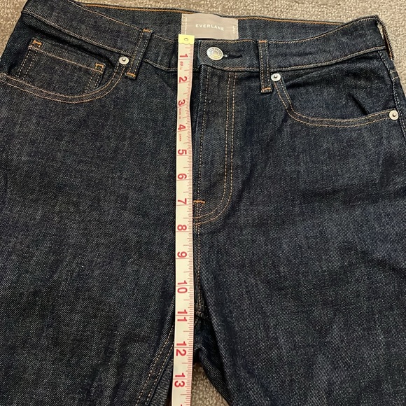Everlane High Rise Dark Wash Denim Jeans Size 29 - Picture 4 of 8
